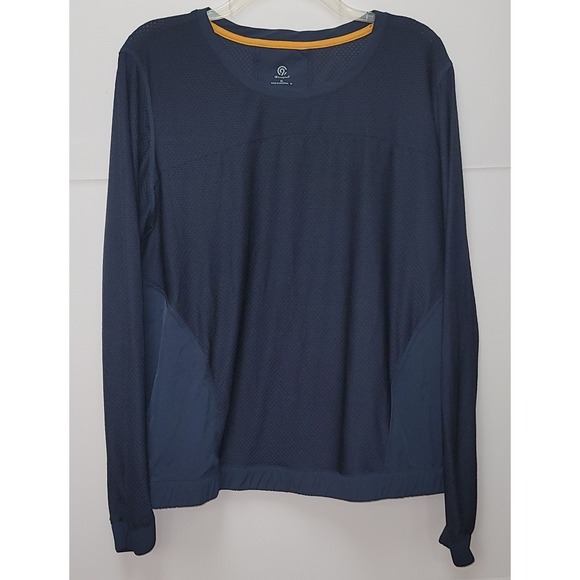 Champion Tops - Champion Women's Navy Blue Long Sleeve Athletic Top Mesh Panels XL Athleticware